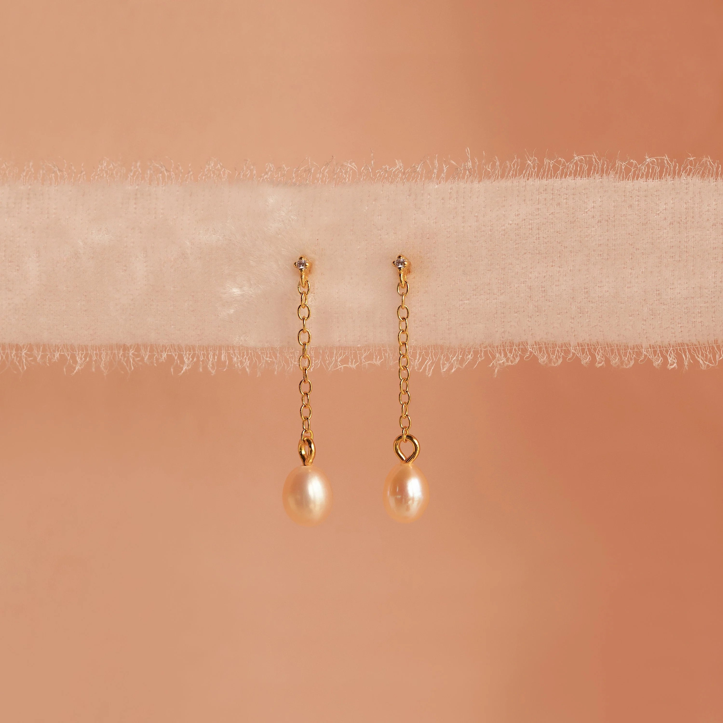 Isha Pink Pearl Earrings