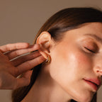 Mixed Metal Duo Hoops Silver 18K Gold Plated