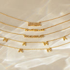 Mama Script Necklace Silver 18K Gold Plated
