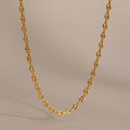 Mini Mariner Chain Necklace Silver 18K Gold Plated
