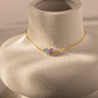 Toi et Moi Teardrop Heart Bracelet Silver 18K Gold Plated