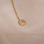 Gabi Coin Necklace Silver 18K Gold Plated
