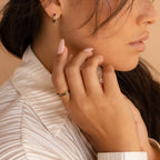 Indigo Opal Inlay Band  Silver 18K Gold Plated
