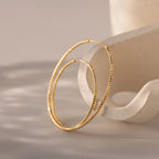 Sparkle Hoops Silver 18K Gold Plated