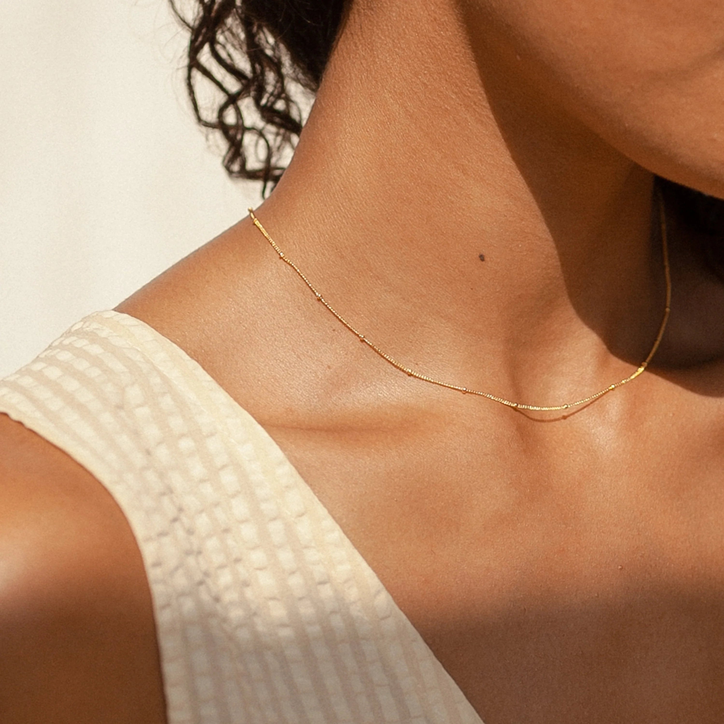 Satellite Necklace Silver 18K Gold Plated