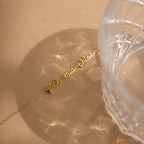 Petite Tiny Multiple Name Bracelet Silver 18K Gold Plated