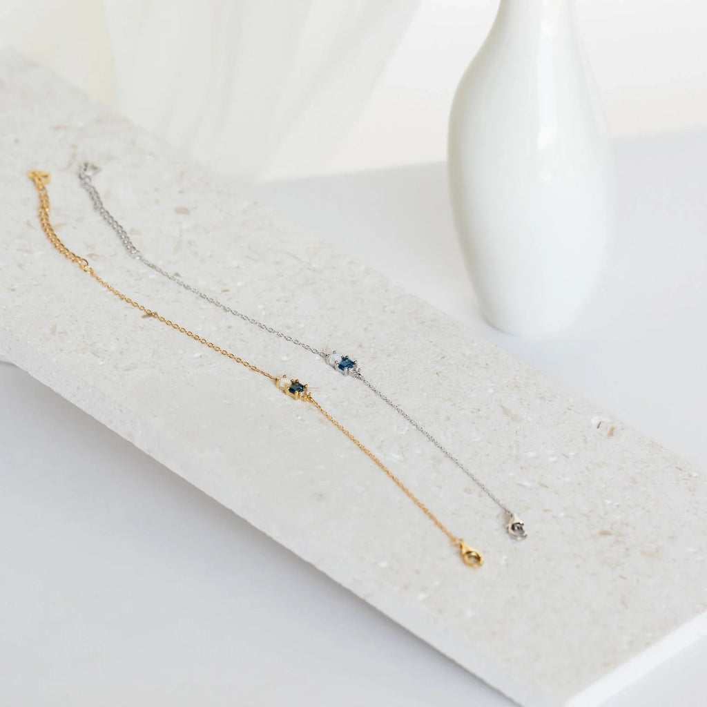 Eloise Gemstone Bracelet Silver 18K Gold Plated