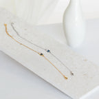Eloise Gemstone Bracelet Silver 18K Gold Plated