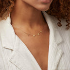 Custom Letter Necklace Silver 18K Gold Plated