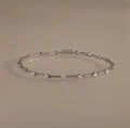 Sprinkle Diamond Tennis Bracelet Silver 18K Gold Plated