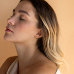 Small Bold Hoops  Silver 18K Gold Plated