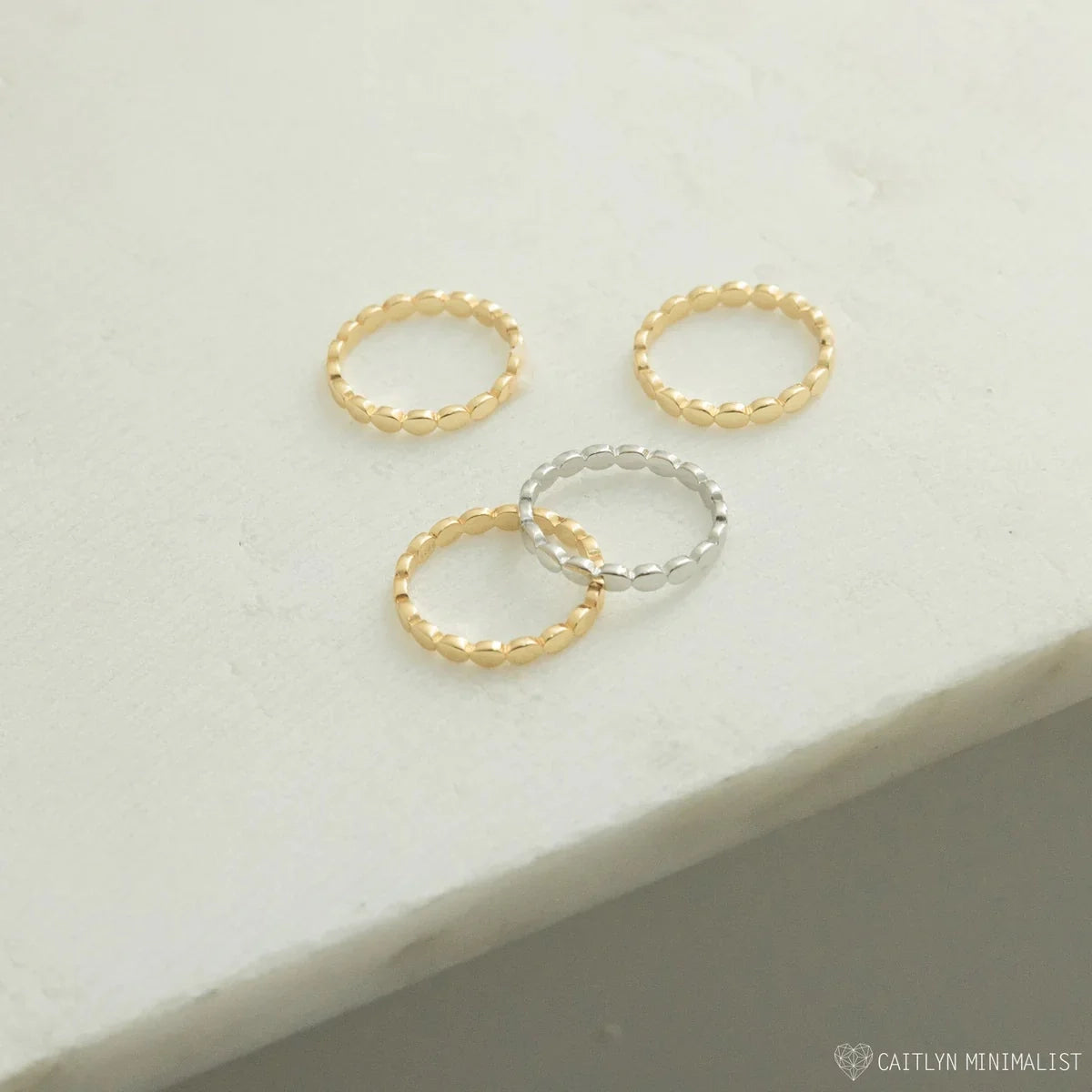 Luxe Bead Texture Ring