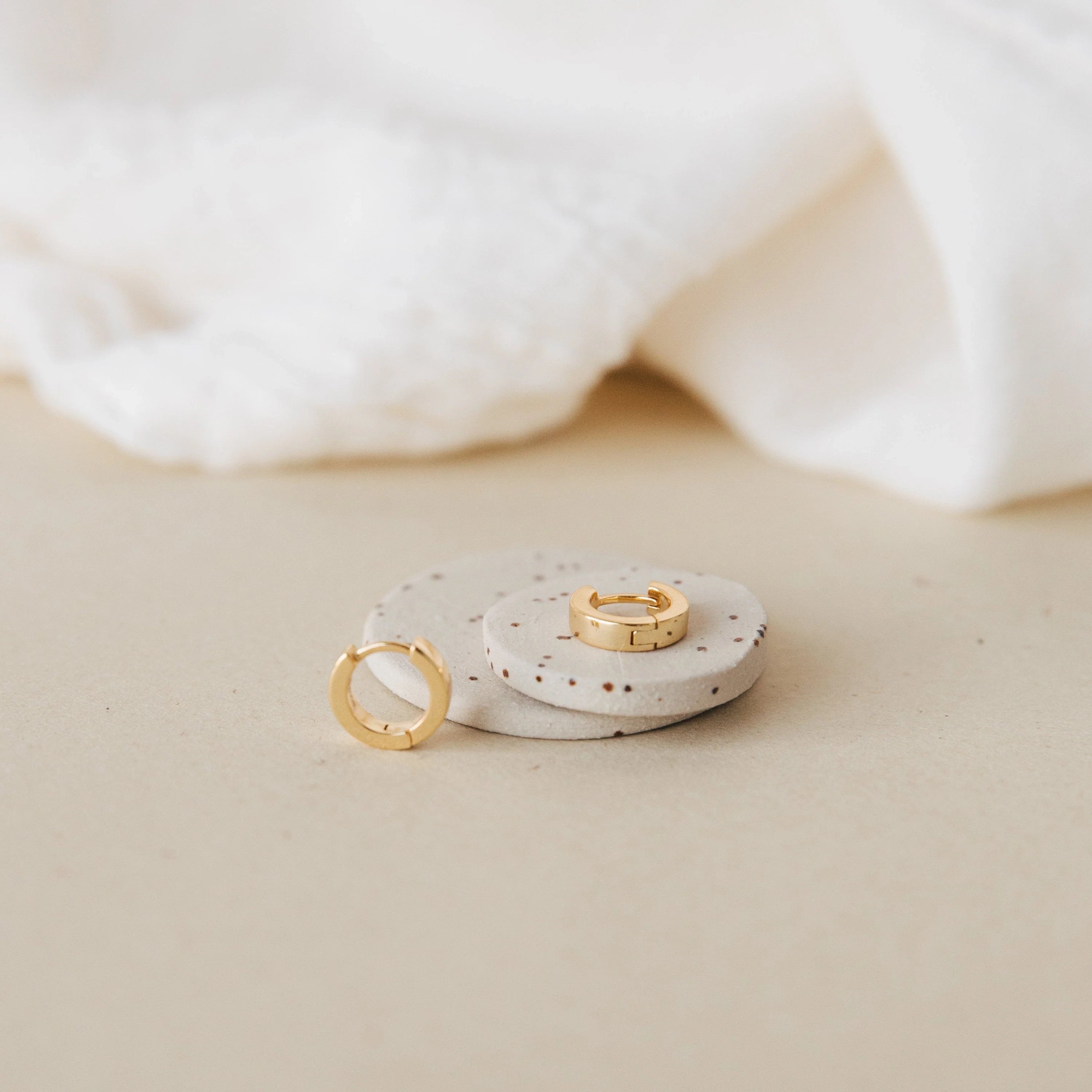 Meg Huggies Silver 18K Gold Plated
