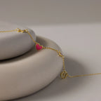 Dainty Space Charm Necklace  Silver 18K Gold Plated