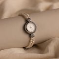 Beaded Pearl Timepiece Silver 18K Gold Plated