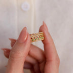 Dainty Marquise Birthstone Ring Silver 18K Gold Plated