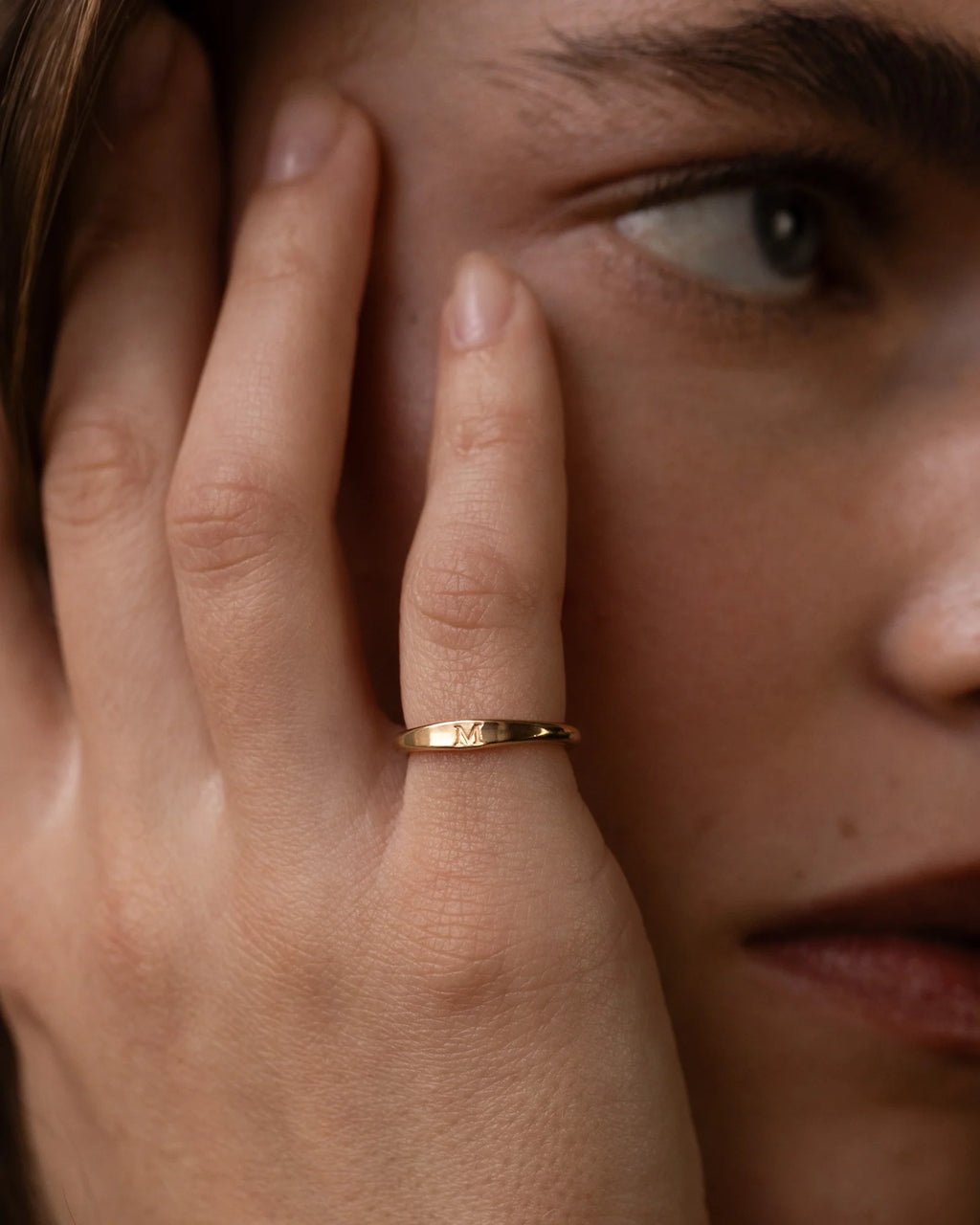 Slim Signet Pinky Ring