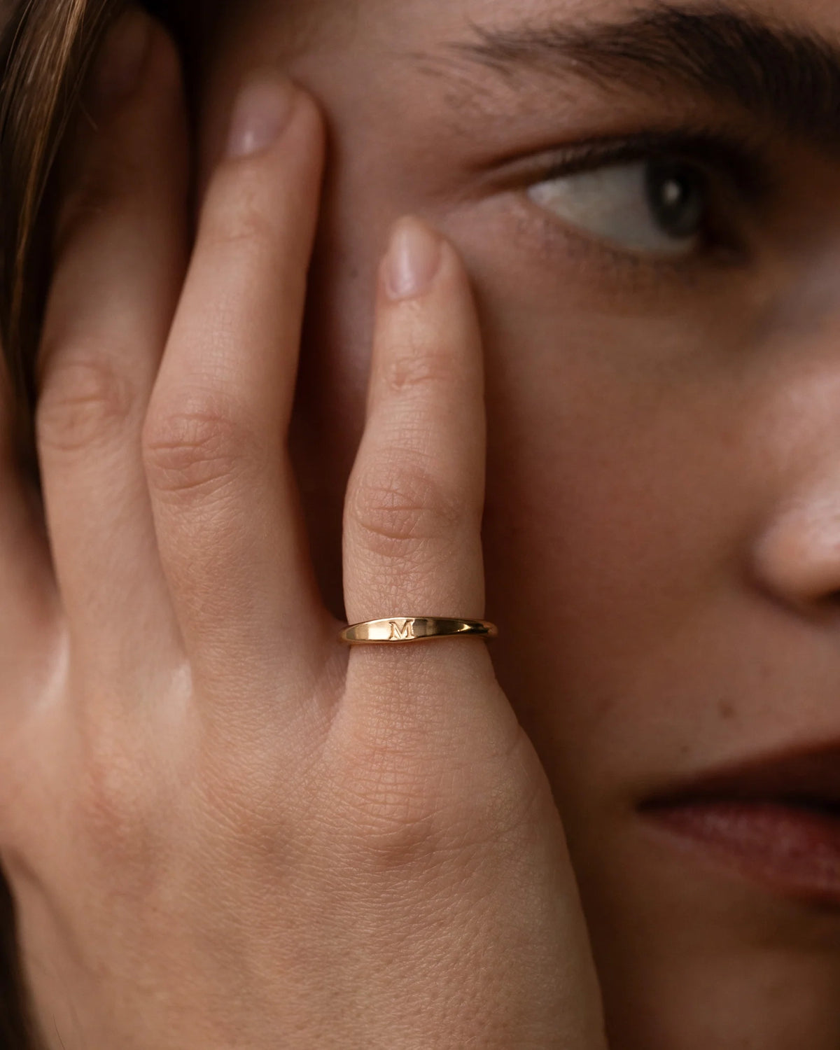 Slim Signet Pinky Ring