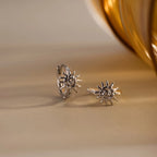 Celestial Sun Huggies Silver 18K Gold Plated