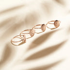 Constellation Oval Ring Silver 18K Gold Plated