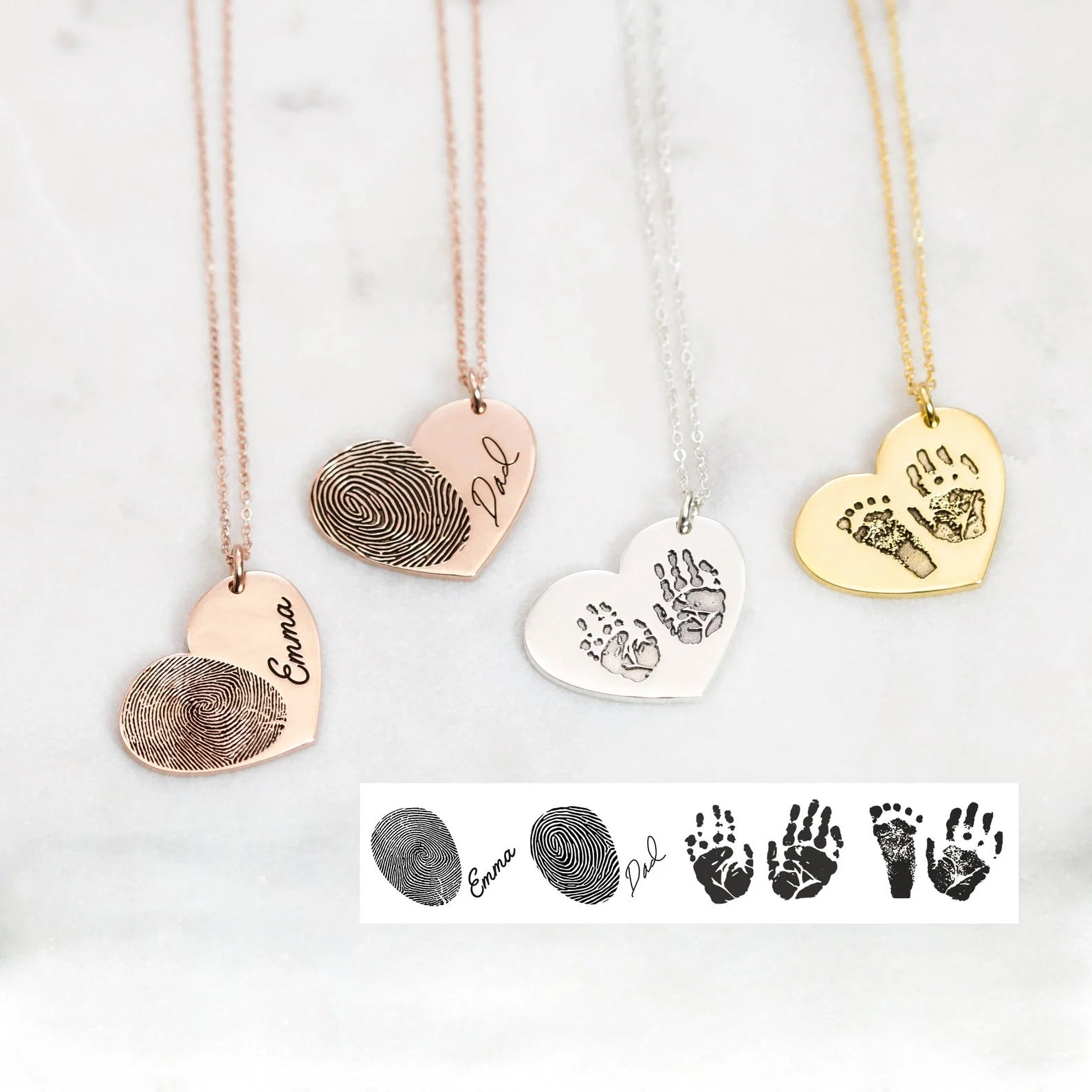 Custom Handwriting Charm Silver 18K Gold Plated