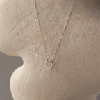 Large Rolo Clasp Necklace Silver 18K Gold Plated