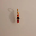 Ombre Lace Garnet Charm Silver 18K Gold Plated