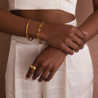 Bold Mariner Chain Bracelet Silver 18K Gold Plated