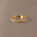 Endless Eternity Diamond Ring Silver 18K Gold Plated