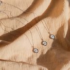 Initial Pendant Necklace Silver 18K Gold Plated