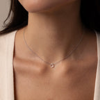 Teardrop Moonstone Necklace  Silver 18K Gold Plated