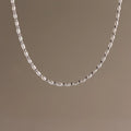 Beaded Pearl Necklace Silver 18K Gold Plated