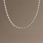 Beaded Pearl Necklace Silver 18K Gold Plated