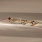 Toi et Moi Wrap Ring Silver 18K Gold Plated