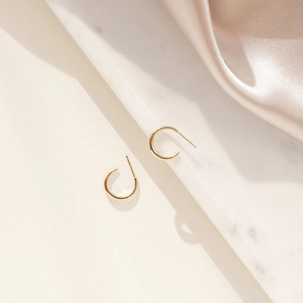 Chloe Hoops Silver 18K Gold Plated