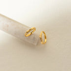 Paris Thin Name Signet Ring Silver 18K Gold Plated
