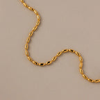 Oval Beaded Bracelet Silver 18K Gold Plated