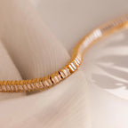 Vertical Baguette Tennis Bracelet Silver 18K Gold Plated