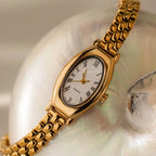 Grid Chain Timepiece Silver 18K Gold Plated