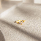 Diamonds Marina Chevron Ring Silver 18K Gold Plated