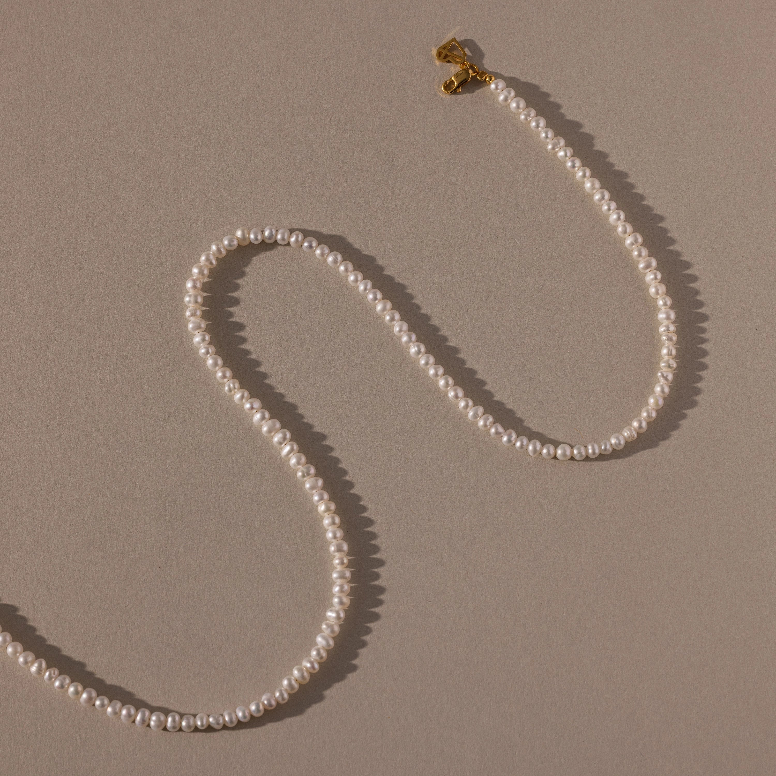 Venus Pearl Necklace  Silver 18K Gold Plated
