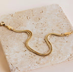 Triple Snake Chain Bracelet Silver 18K Gold Plated