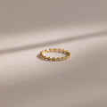 Dainty Marquise Aquamarine Ring Silver 18K Gold Plated