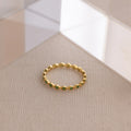Dainty Marquise Emerald Ring Silver 18K Gold Plated