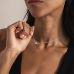 Diamond Viper Necklace Silver 18K Gold Plated