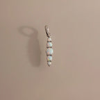 Ombre Lace Opal Charm Silver 18K Gold Plated