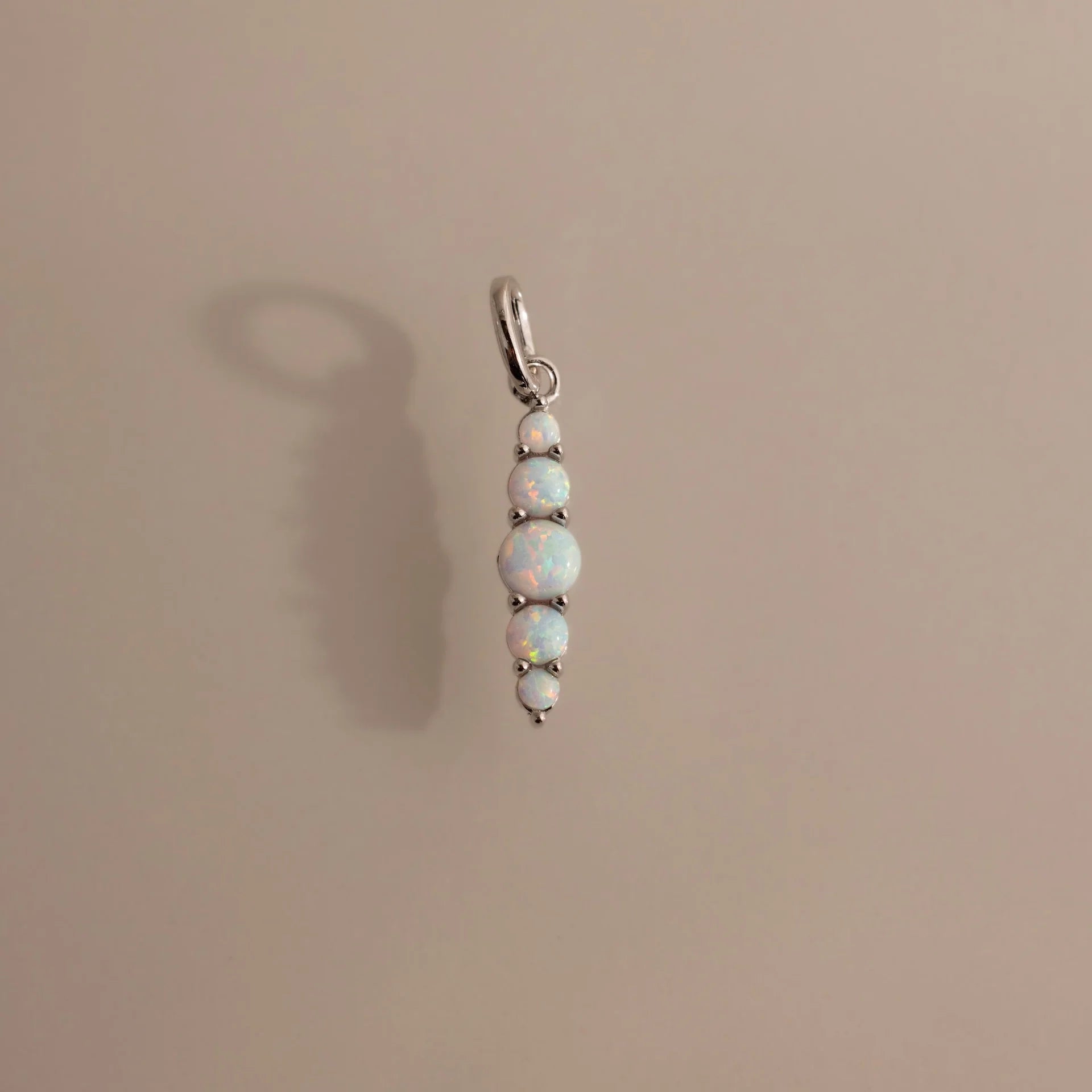 Ombre Lace Opal Charm Silver 18K Gold Plated