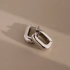 Bold Link Hoops Silver 18K Gold Plated