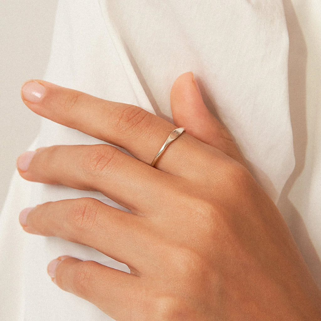 Skinny Zodiac Ring Silver 18K Gold Plated