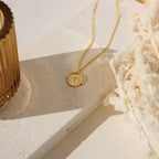 Zodiac Spinner Necklace Silver 18K Gold Plated